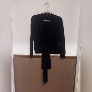 Fifteen Twenty | Black Front Tie Sweater